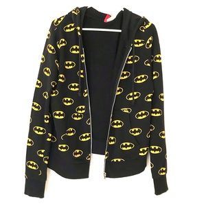 H&M Patterned Batman Logo Hoodie (US L)